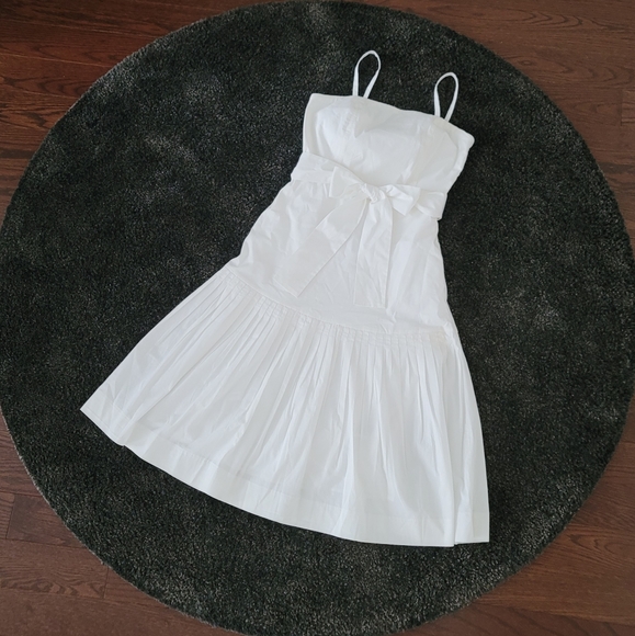 NWT Banana Republic white midi dress 00P - Picture 1 of 12